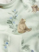 Green Animal Pattern Sweatshirt