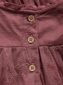 Kids' Red Embroidered Dress