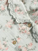Kids' Green/White Rose Dress